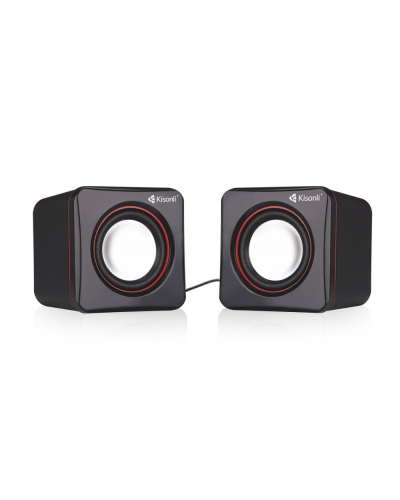 Тонколони Kisonli V400, 3W*2, USB, Черни - 22043