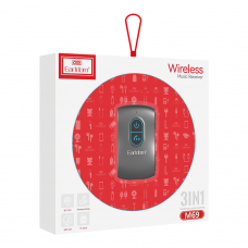 Bluetooth аудио приемник Earldom ET-M69, 3.5mm, Micro SD, Черен – 17714