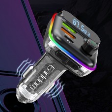 FM Трансмитер Earldom ET-M80, Bluetooth, Micro SD, USB, Type-C, PD, QC, Черен - 17774