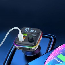 FM Трансмитер Earldom ET-M80, Bluetooth, Micro SD, USB, Type-C, PD, QC, Черен - 17774