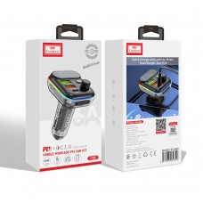FM Трансмитер Earldom ET-M80, Bluetooth, Micro SD, USB, Type-C, PD, QC, Черен - 17774