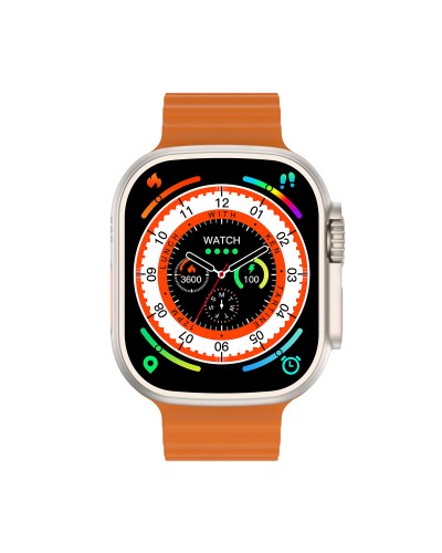 Смарт часовник WiWu SW01 Ultra, Златист - 73085