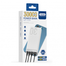 Преносима батерия Yookie YO13. 30000mAh, Бял - 87062