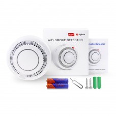 Смарт сензор No brand PST-YG400A, За дим, Wi-Fi, Tuya Smart, Бял - 91009