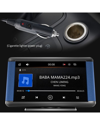 Преносим CarPlay / Android Auto дисплей No brand X300L, 7", За автомобил - 13314