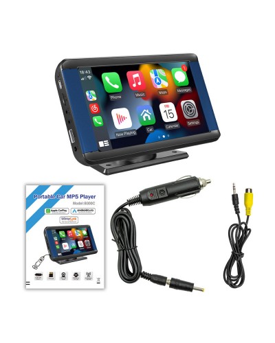 Преносим CarPlay / Android Auto дисплей No brand X300L, 7", За автомобил - 13314