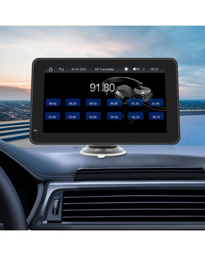 Преносим CarPlay / Android Auto дисплей No brand X5306L, 7", За автомобил - 13312