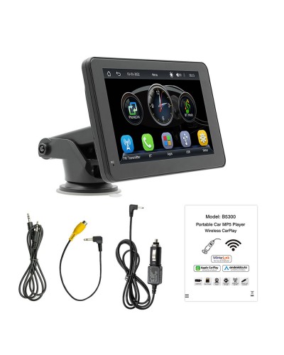 Преносим CarPlay / Android Auto дисплей No brand X5306L, 7", За автомобил - 13312