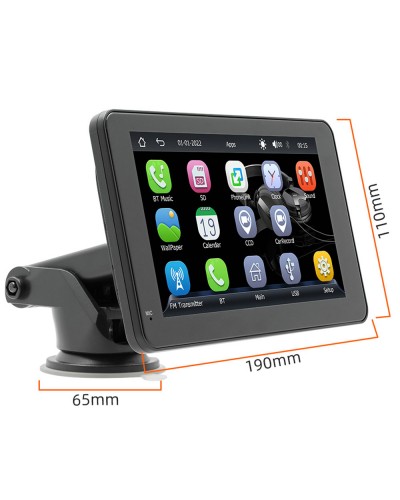 Преносим CarPlay / Android Auto дисплей No brand X5306L, 7", За автомобил - 13312