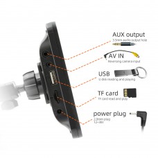 Преносим CarPlay / Android Auto дисплей No brand X5306L, 7", За автомобил - 13312