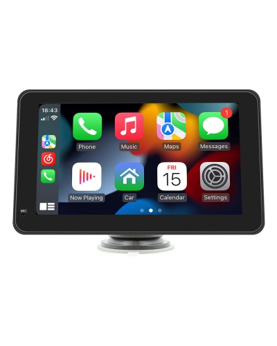Преносим CarPlay / Android Auto дисплей No brand X5306L, 7", За автомобил - 13312