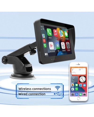 Преносим CarPlay / Android Auto дисплей No brand X5310L, 7", За автомобил - 13313