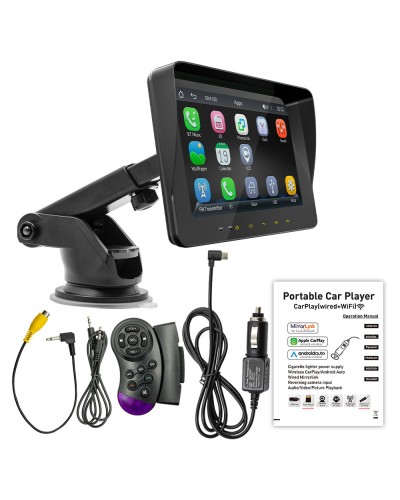 Преносим CarPlay / Android Auto дисплей No brand X5310L, 7", За автомобил - 13313
