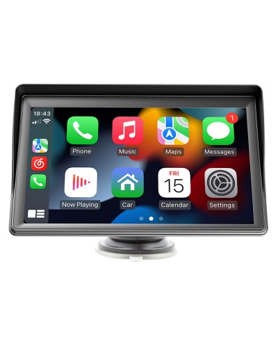 Преносим CarPlay / Android Auto дисплей No brand X600L, 7", За автомобил - 13311