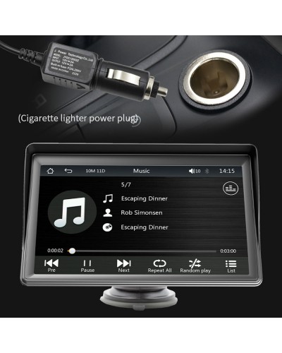 Преносим CarPlay / Android Auto дисплей No brand X600W, 7", За автомобил - 13310