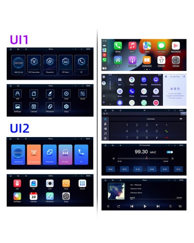 Преносим CarPlay / Android Auto дисплей No brand, X5314, 10.26", За автомобил - 13320