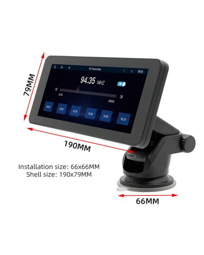 Преносим CarPlay / Android Auto дисплей No brand, X5368, 6.86", За автомобил - 13327