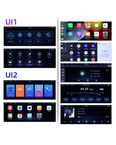 Преносим CarPlay / Android Auto дисплей No brand, X5368, 6.86", За автомобил - 13327