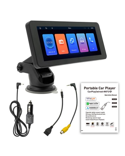 Преносим CarPlay / Android Auto дисплей No brand, X5368, 6.86", За автомобил - 13327