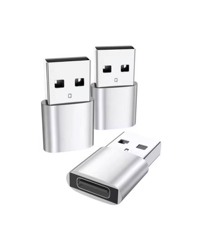 Преходник DeTech, USB C (F)– USB(M) OTG, Сив - 17856