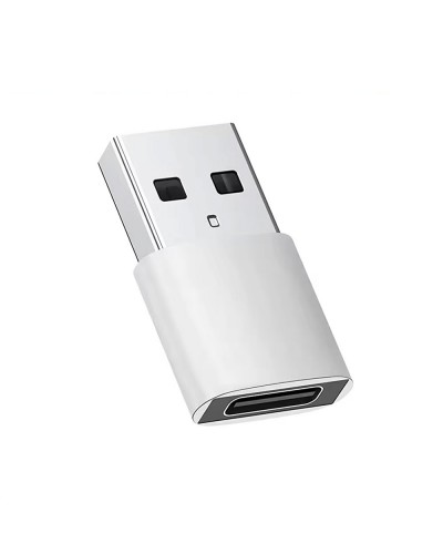 Преходник DeTech, USB C (F)– USB(M) OTG, Сив - 17856