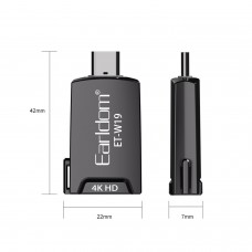 Преходник Earldom ET-W19 HDMI (F) към Type-C, HD 4K, Сив - 40376