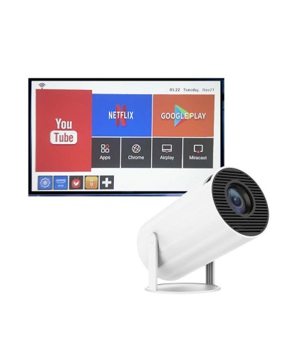 Проектор No brand HY300 PRO, 40-130", 1280*720P, Бял - 13344