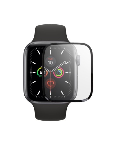 Стъклен протектор DeTech, за Apple Watch, 44mm, 3D Full glue, 0.3mm, Черен - 52716