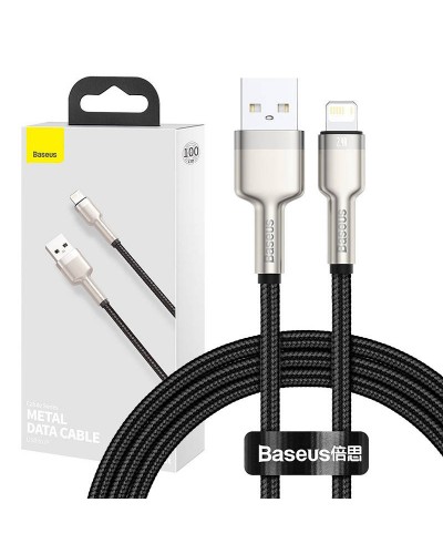 Кабел за данни Baseus Cafule, Lightning, 1.0m, Черен - 40473
