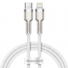 Кабел за данни Baseus Cafule, Type-C - Lightning, 20W, 1.0m, Бял - 40476