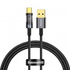 Кабел за данни Baseus Explorer, Type-C, 100W, 1.0m, Черен - 40488