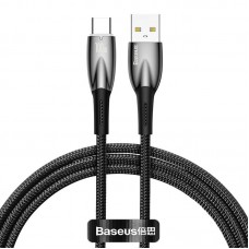 Кабел за данни Baseus Glimmer, Type-C, 100W, 1.0m, Черен - 40480