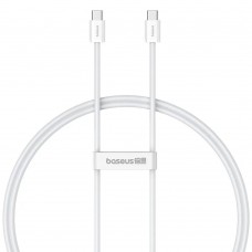 Кабел за данни Baseus Superior 2, Type-C - Type-C, 30W, PD, 1.0m, Бял - 40422