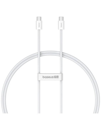 Кабел за данни Baseus Superior 2, Type-C - Type-C, 30W, PD, 1.0m, Бял - 40422