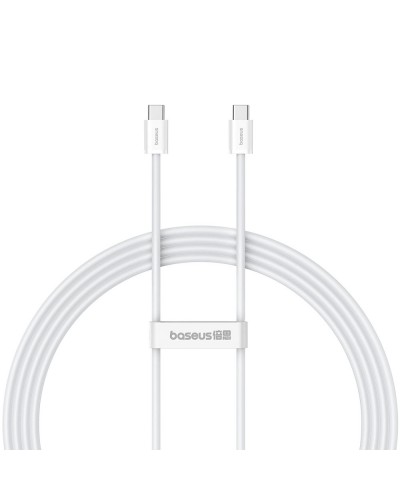 Кабел за данни Baseus Superior 2, Type-C - Type-C, 30W, PD, 2.0m, Бял - 40423