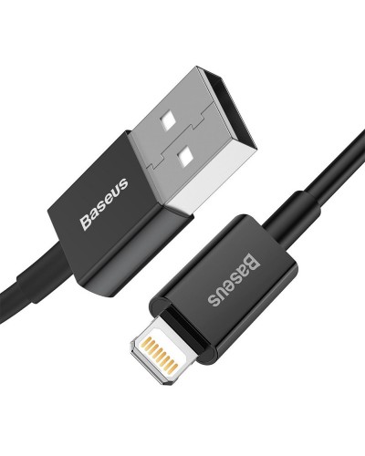 Кабел за данни Baseus Superior, Lightning, 1.0m, Черен - 40470