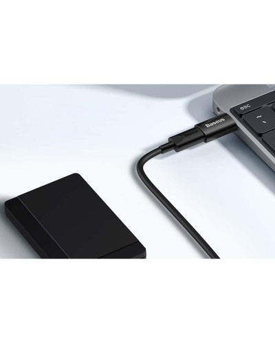 Преходник Baseus Ingenuity, Type-C F към USB, OTG, Черен - 40396