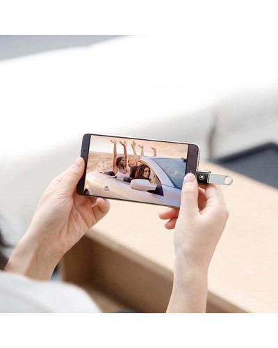 Преходник Baseus Mini, USB F към Type-C, OTG, Черен - 40397