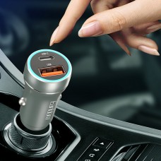 Зарядно устройство за кола Earldom ES-CC29, 30W, USB QC3.0, PD, С Type-C PD кабел, Сребрист - 40351