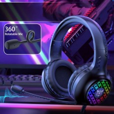 Слушалки Onikuma X7 Pro, За компютър, Микрофон, Подсветка, 3.5mm, USB, Черен - 20774