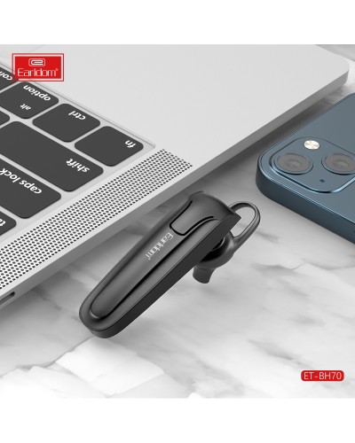 Bluetooth слушалка Earldom ET-BH70, Handsfree, Черен – 17908