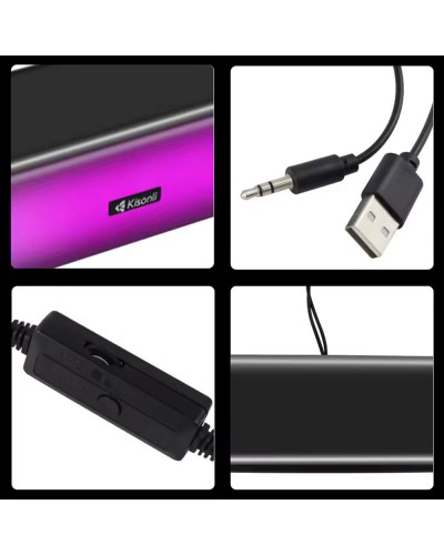 Тонколона Kisonli i-630, Bluetooth, AUX, 2x3W, Черен - 22232