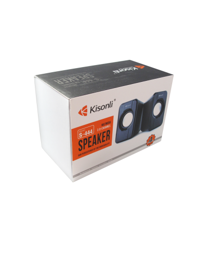 Тонколони Kisonli S-444, 2x3W, USB, Черен - 22060