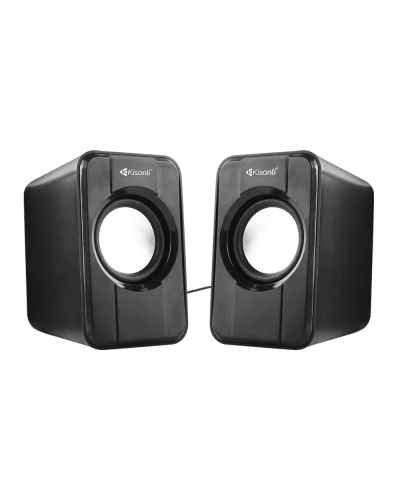 Тонколони Kisonli S-444, 2x3W, USB, Черен - 22060