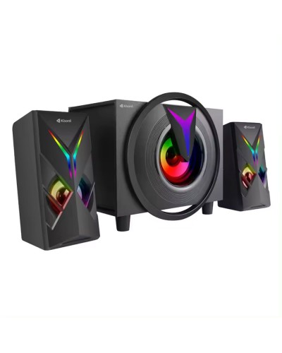 Тонколони Kisonli TM-1000U, Bluetooth, USB, AUX, SD, FM, 8W+2x4W, Черен - 22220
