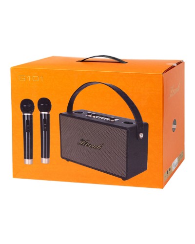 Тонколона Kisonli G101, Караоке, Bluetooth, USB, SD, AUX, Различни цветове - 22300