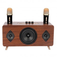 Тонколона Kisonli G105, Караоке, Bluetooth, USB, SD, AUX, Кафяв - 22304