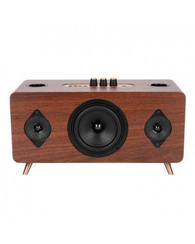 Тонколона Kisonli G105, Караоке, Bluetooth, USB, SD, AUX, Кафяв - 22304