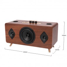Тонколона Kisonli G105, Караоке, Bluetooth, USB, SD, AUX, Кафяв - 22304