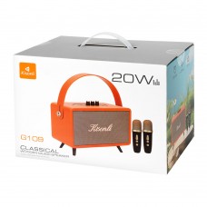 Тонколона Kisonli G109, Караоке, Bluetooth, USB, SD, AUX, Черен - 22307